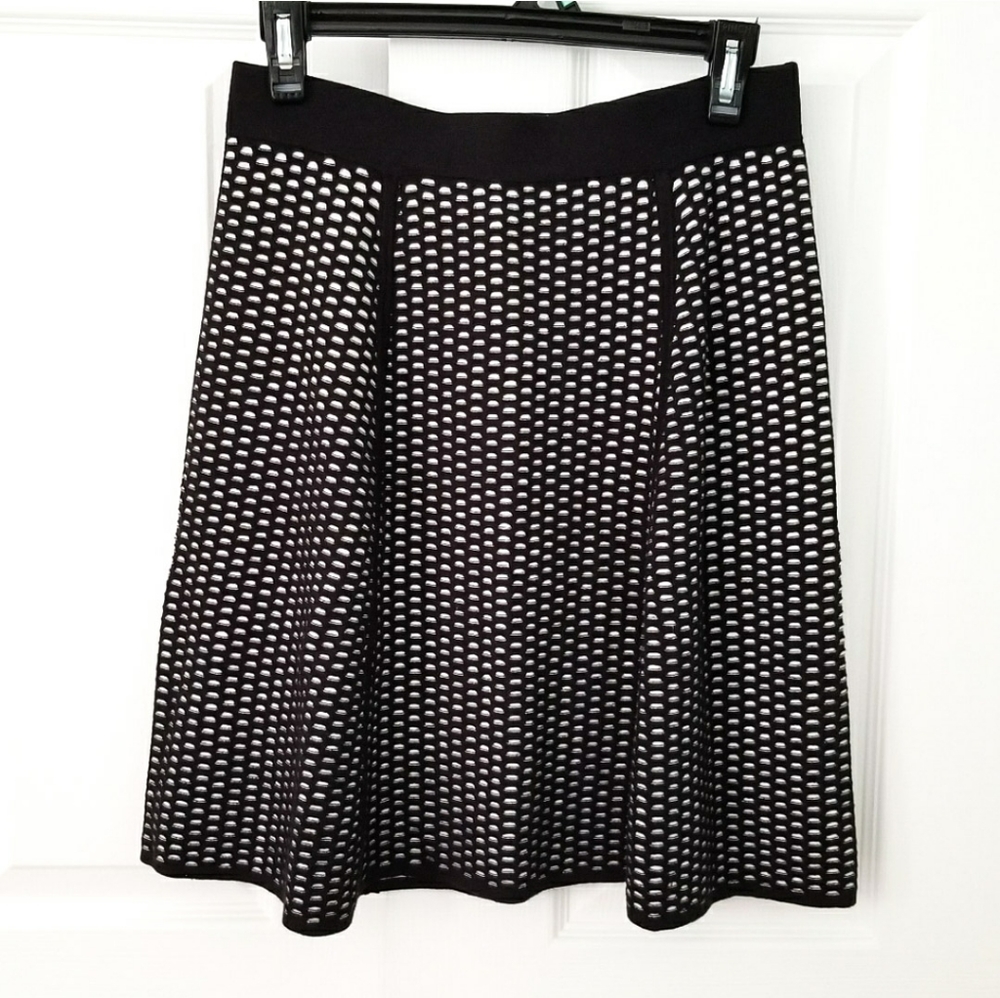 🏷 Ann Taylor • Black & White Sweater Skirt